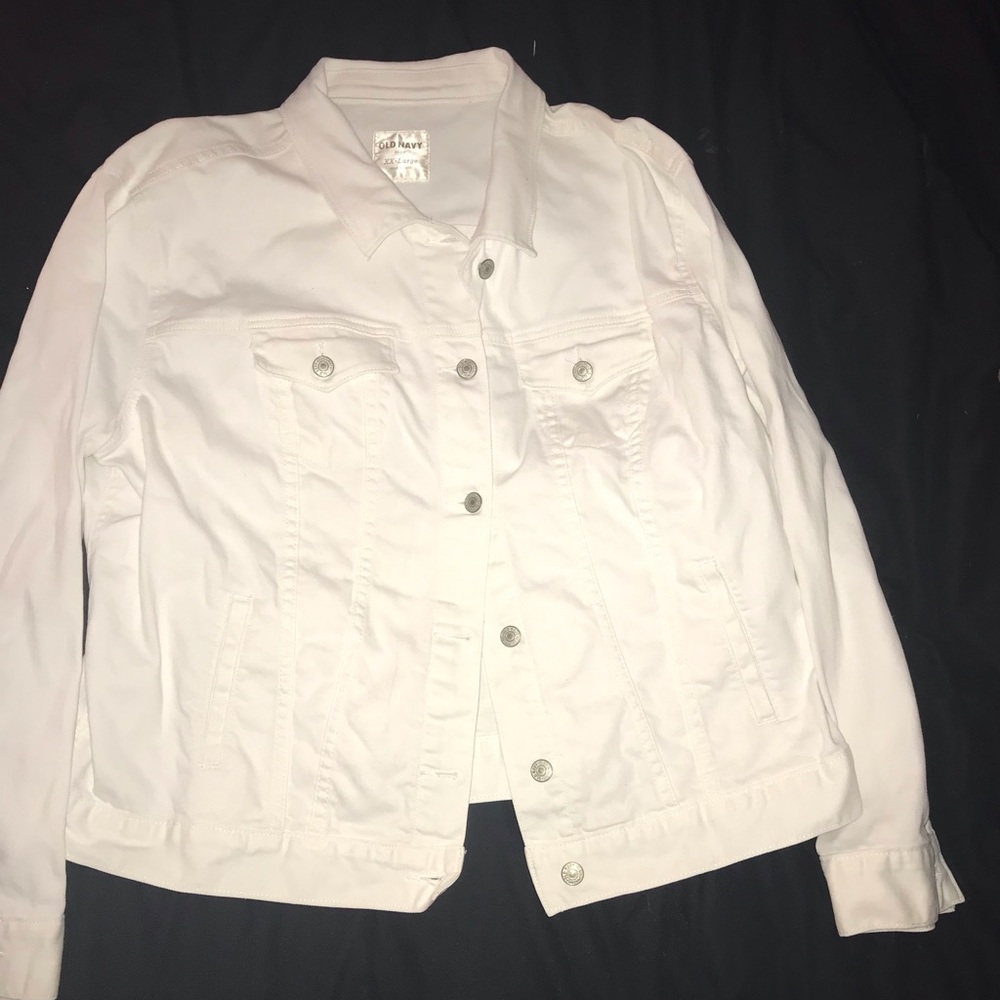 XXL White Jean Jacket